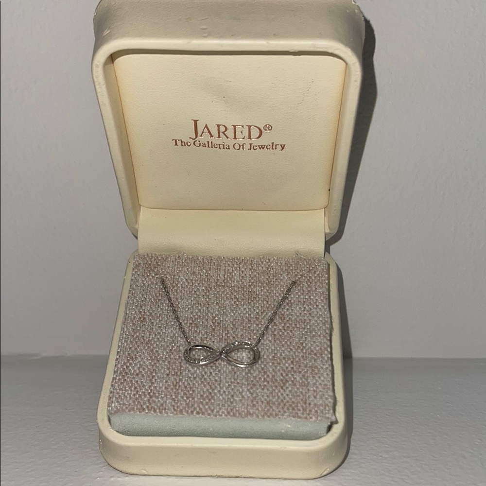 925 Silver & Diamond Infinity Necklace